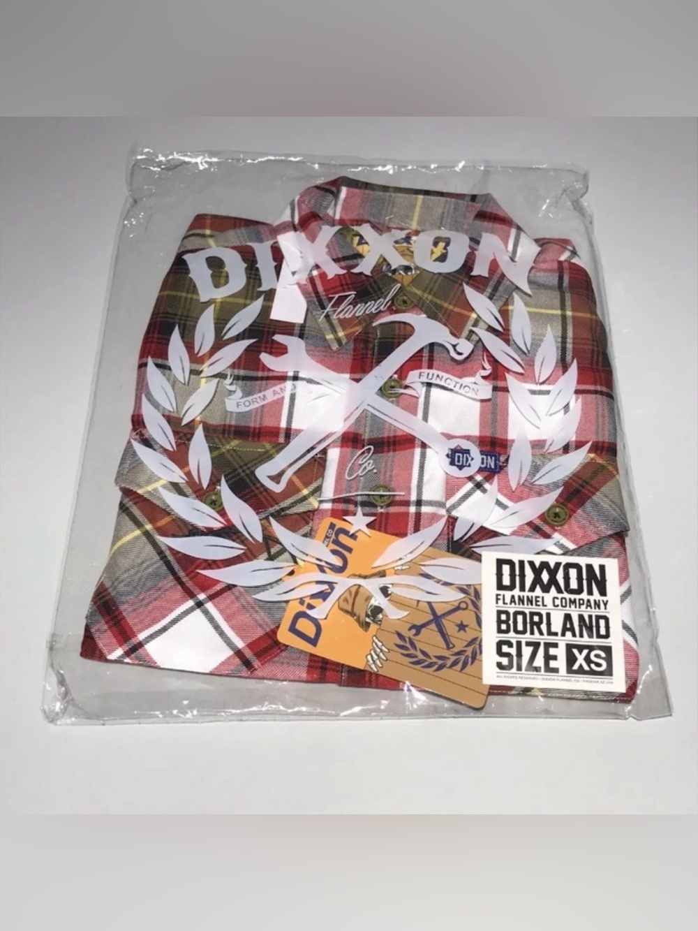 Dixxon BORLAND Flannel Shirt Mens X-Small NIB